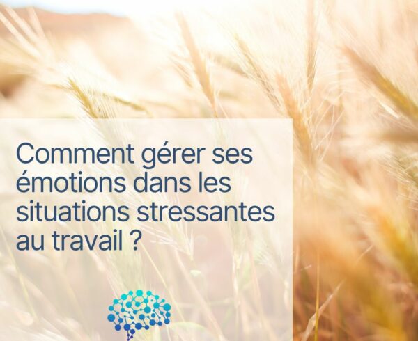 Comment gérer ses émotions dans les situations stressantes au travail ?
