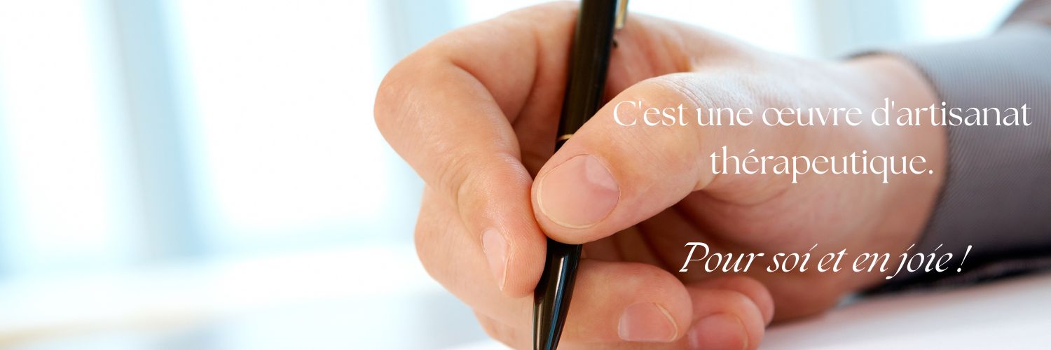 C'est une œuvre d'artisanat thérapeutique.